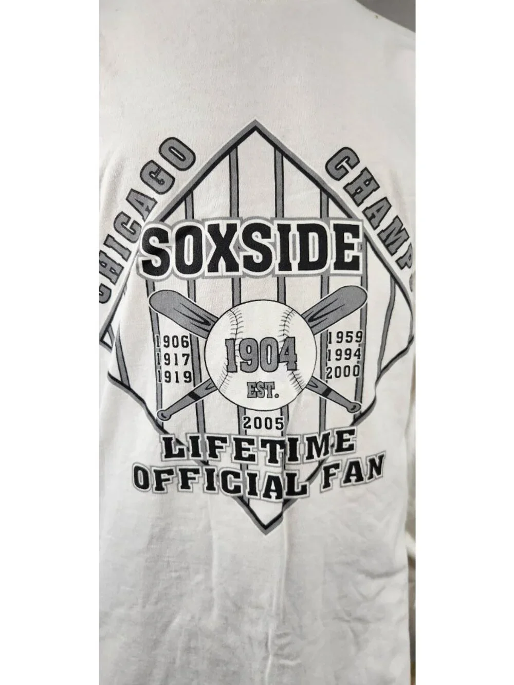 AAA Chicago White Sox 2005 World Series Official Fan 2XL 2XLARGE T Shirt Top - Picture 7 of 8